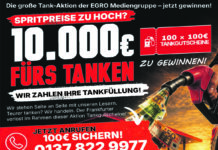 EGRO Mediengruppe verlost 10.000 € Tankgutscheine