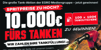EGRO Mediengruppe verlost 10.000 € Tankgutscheine