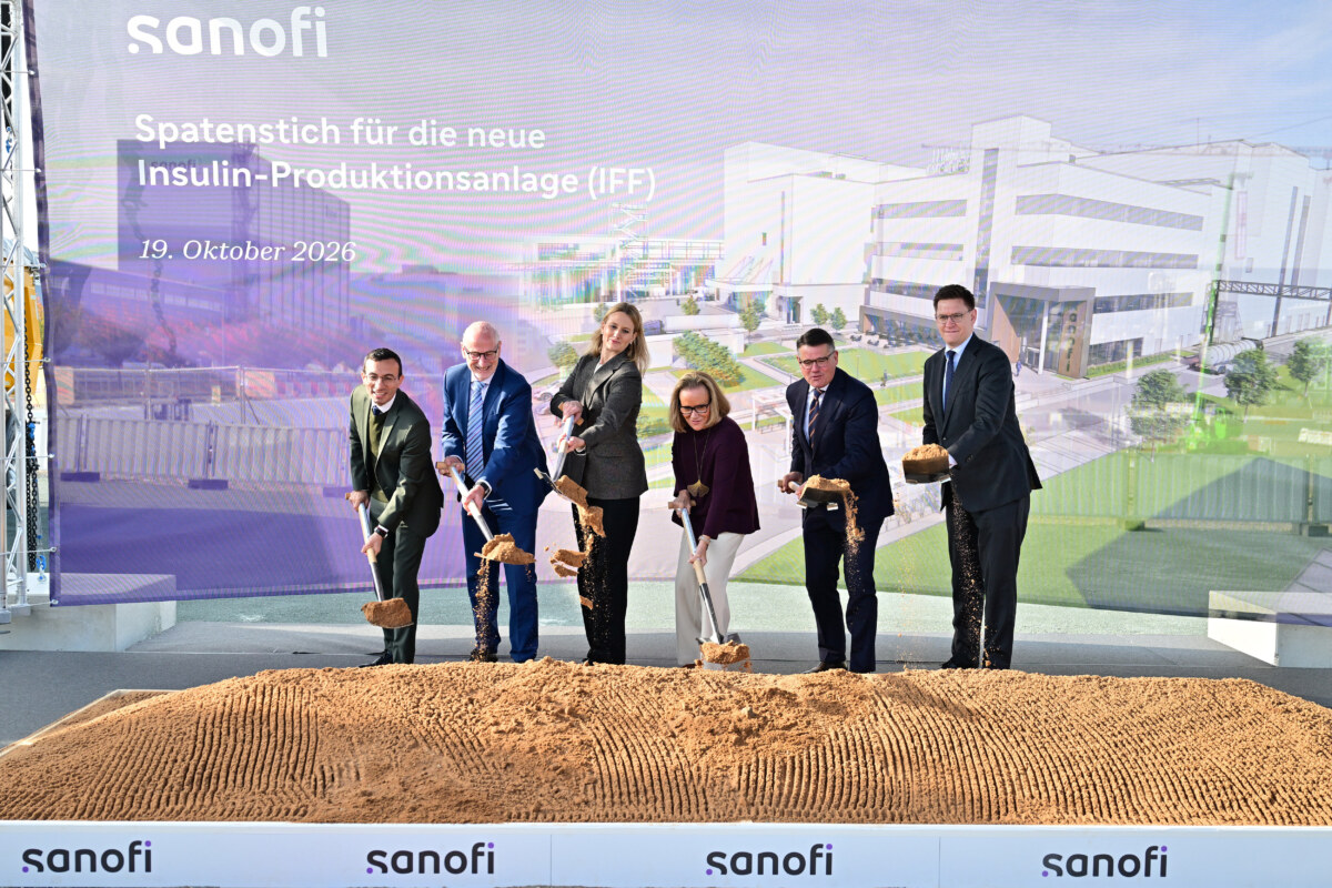 Spatenstich für die neue Insulinproduktionsanlage am Sanofi Bi